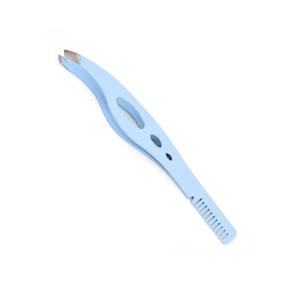 Wholesale OEM Custom Stainless Steel Eyebrow Tweezers For Cosmetic