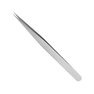 Customized Metal Tweezers Stainless Steel Anti-static Sandblasted Eyelash Tweezers