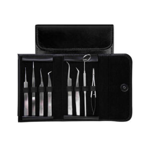 Custom Stainless Steel Lash Tweezers Set Eyebrow Extension Kit