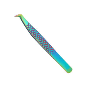 Multicolored Eyelash Extension Tweezers Stainless Steel Lash Extension Curved Tweezers